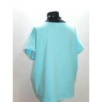 Bluza z krótkim rękawkiem typu KIMONO luźny fason - turkusowa